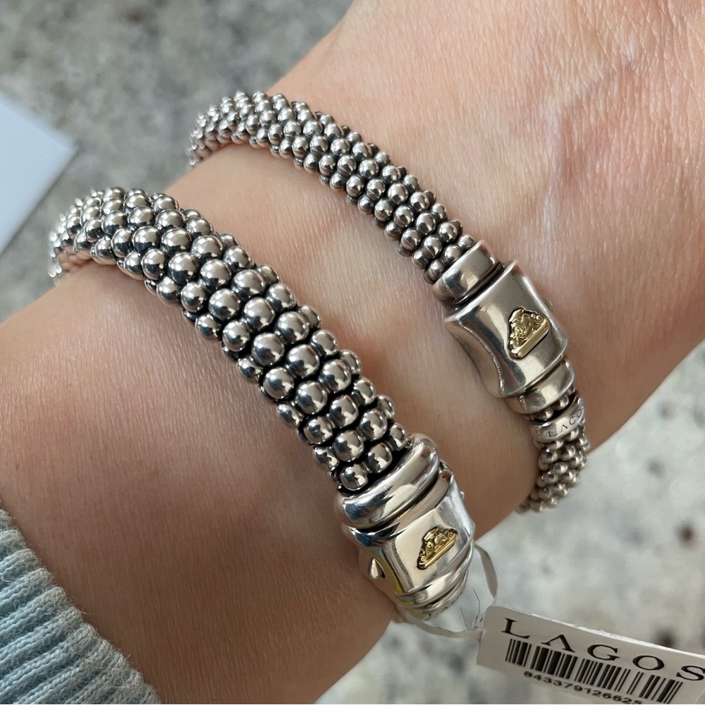 RIttenhouse Collection Peridot Caviar 18K 9mm Bracelet from Lagos - Picture 6 of 11